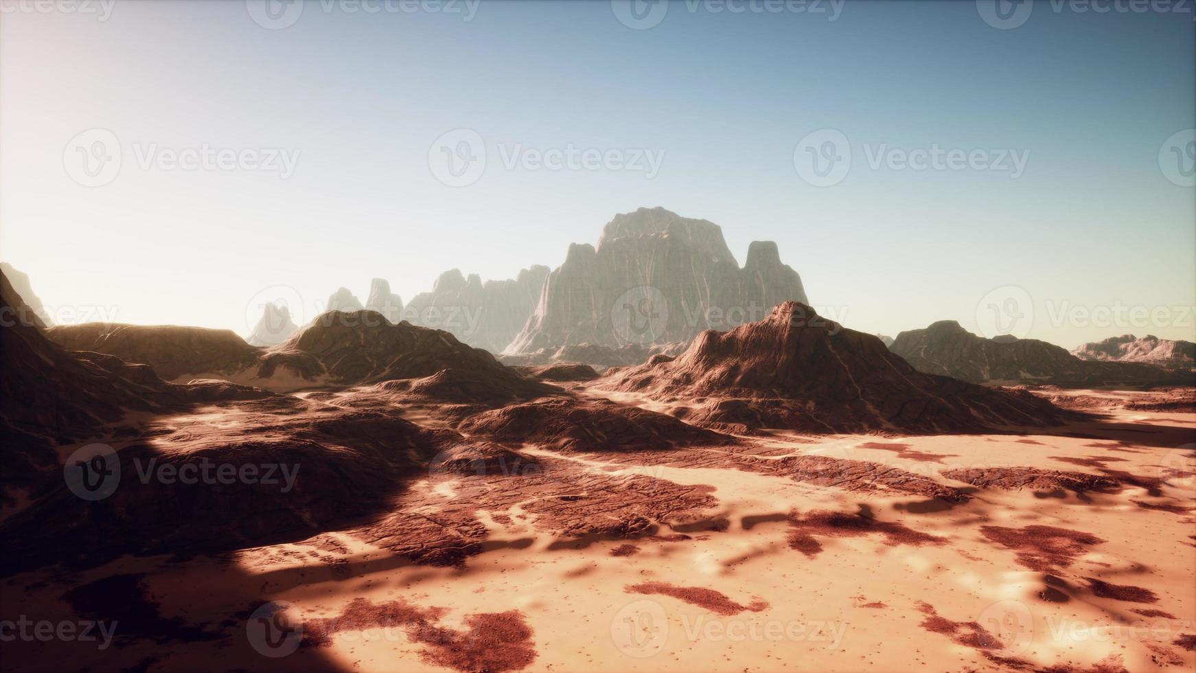 buttes do deserto com céu azul em utah foto