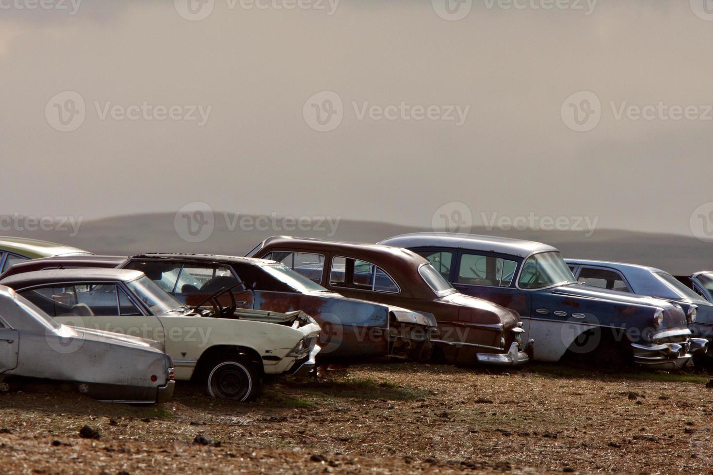 carros abandonados em saskatchewan foto