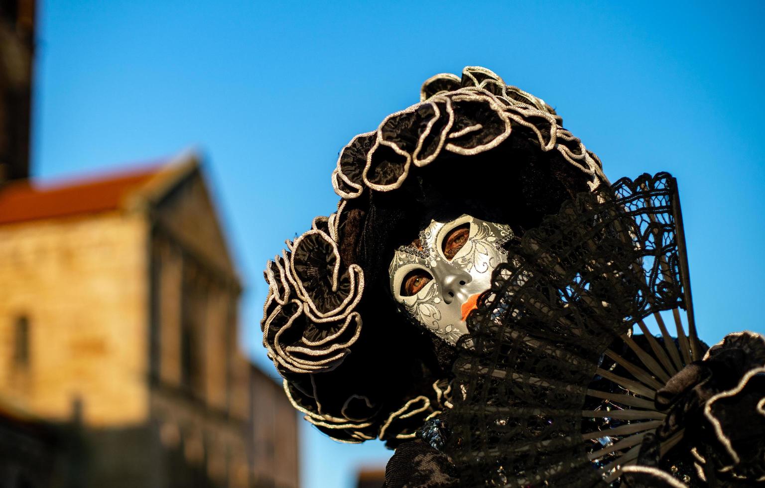 carnaval veneziano em rosheim, alsácia, frança. foto