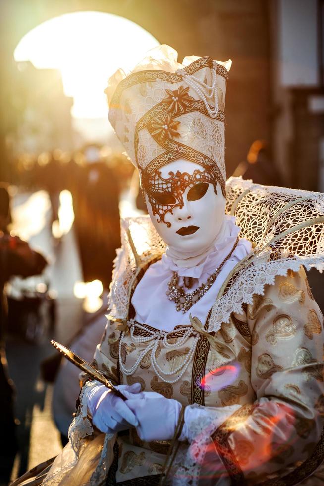 carnaval veneziano em rosheim, alsácia, frança. foto