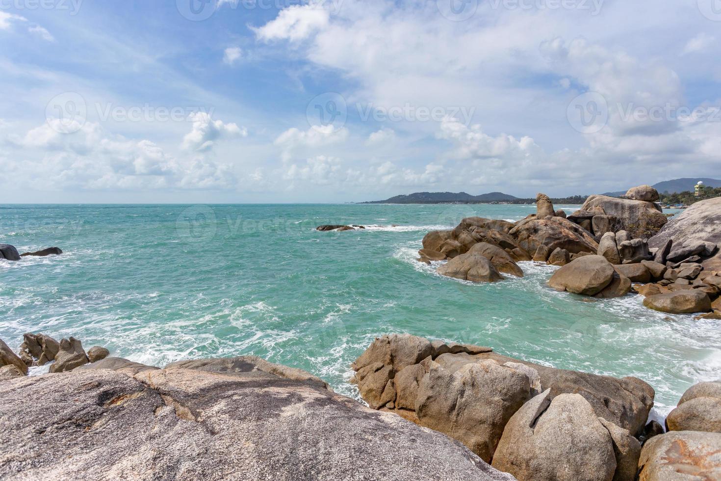 hin ta hin yai avô e avó rock na ilha de koh samui, Tailândia invisível e incrível. foto