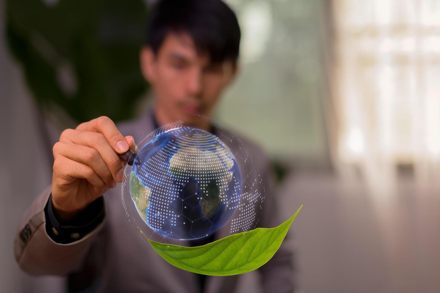 dia mundial da terra 22 de abril conceito de ecologia. conceito de dia mundial do meio ambiente foto