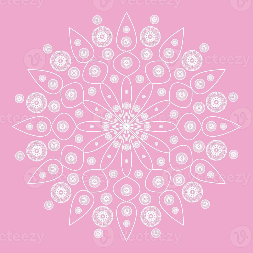 design de mandala com conceito islâmico foto