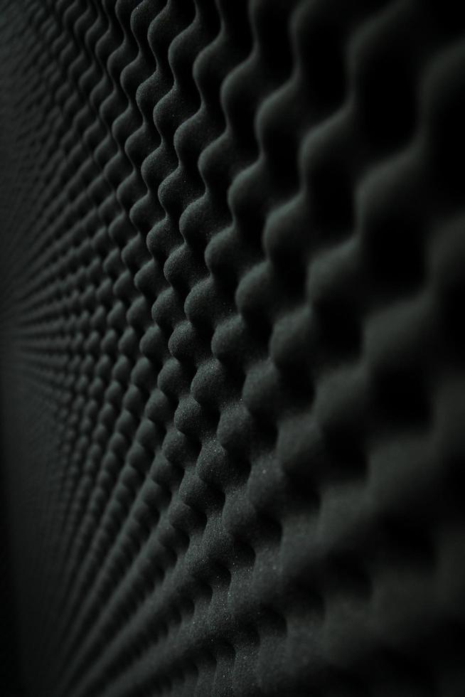 imagem de espuma à prova de som no fundo do estúdio foto
