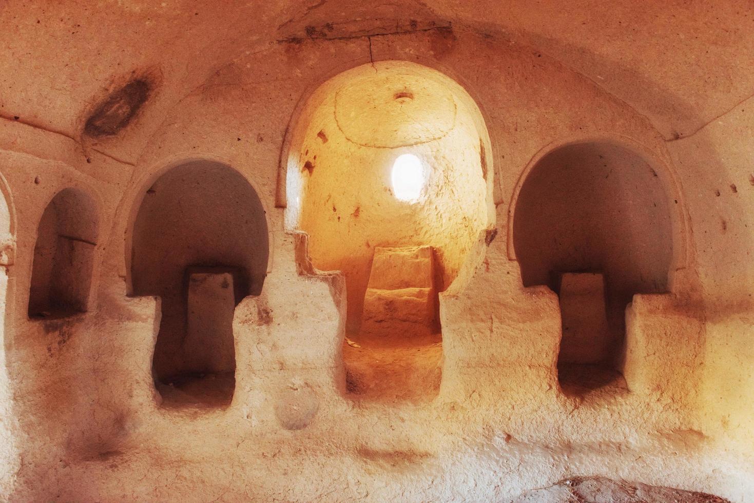 cidade da caverna na capadócia Turquia foto