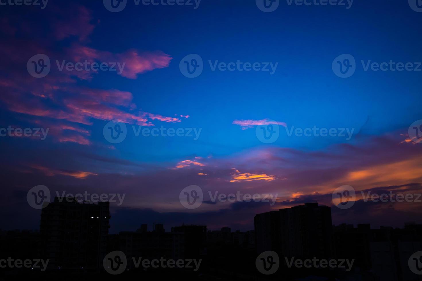 céu com luz foto