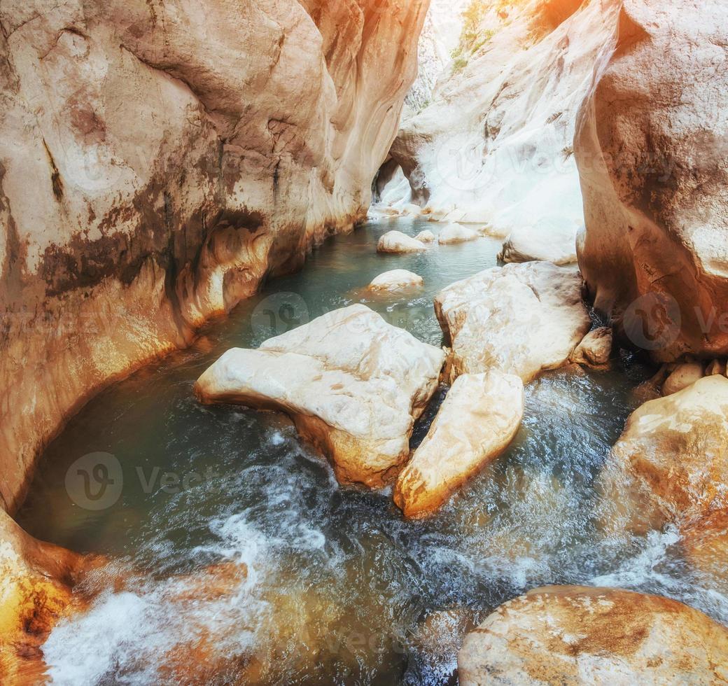 vistas panorâmicas do canyon goynuk na turquia. Antália foto