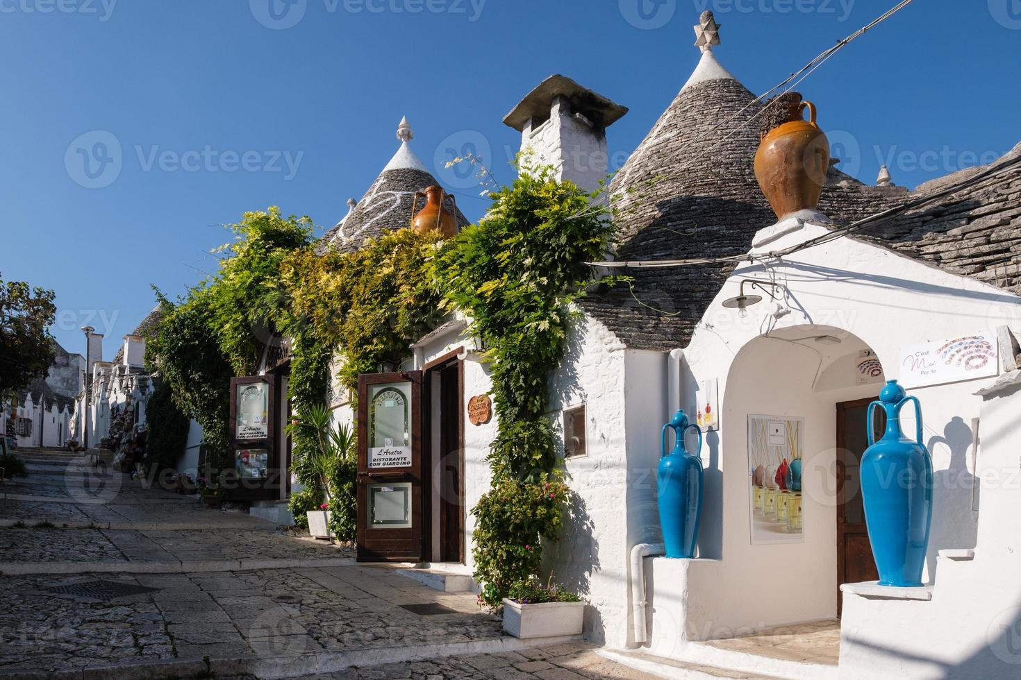 centro da cidade velha alberobello apúlia itália foto