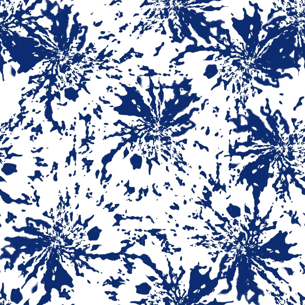 tie dye, shibori, padrão sem emenda de batik abstrato azul. fundos de aquarela foto