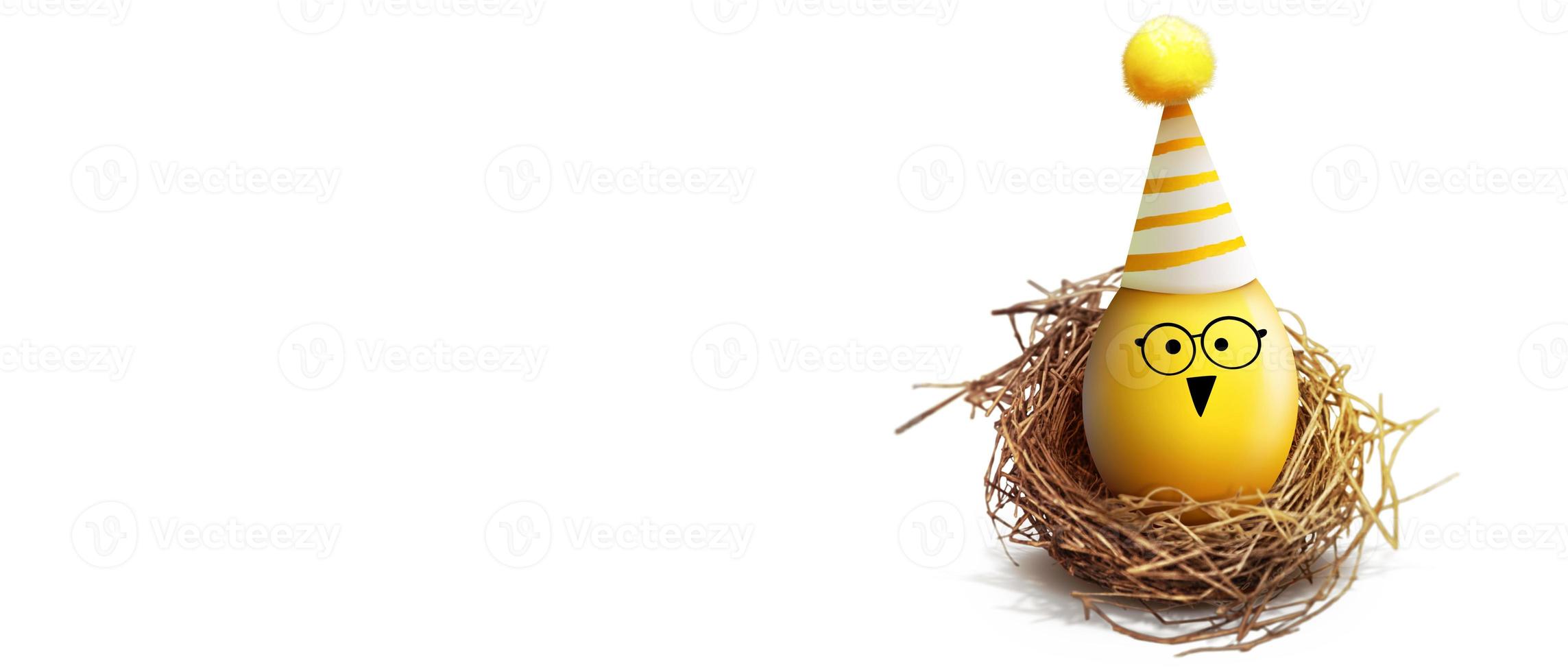 lindo fundo de páscoa com ovos de páscoa coloridos foto