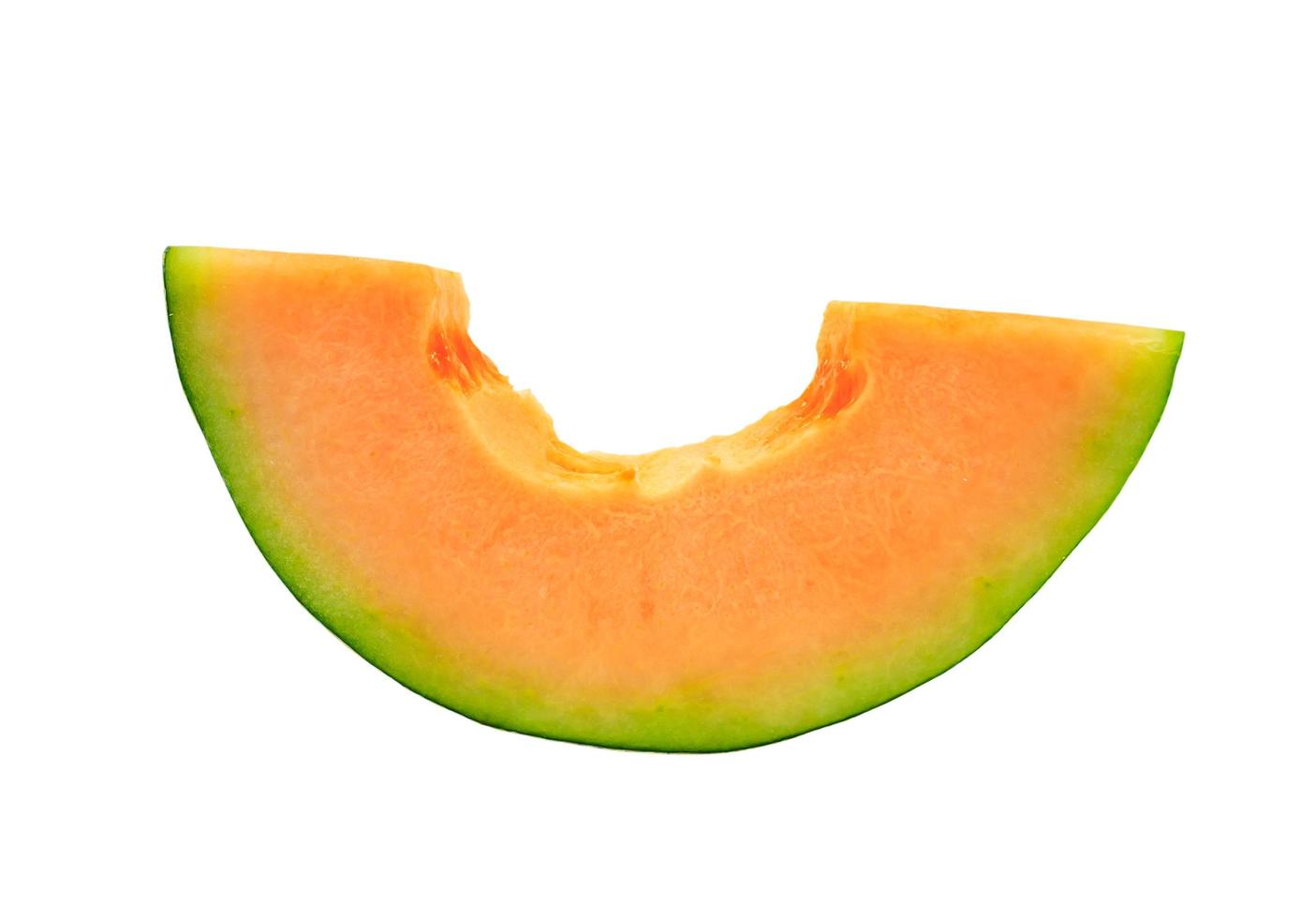 fatias de melão cantalupo foto