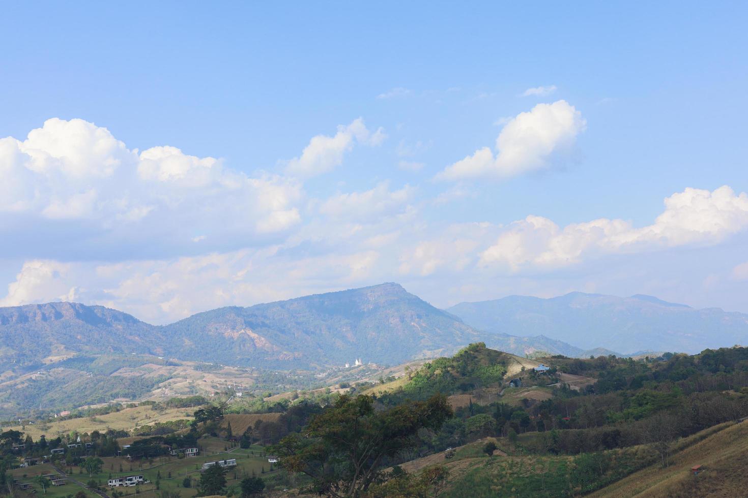 khao kho, uma paisagem montanhosa ao redor da Tailândia. foto