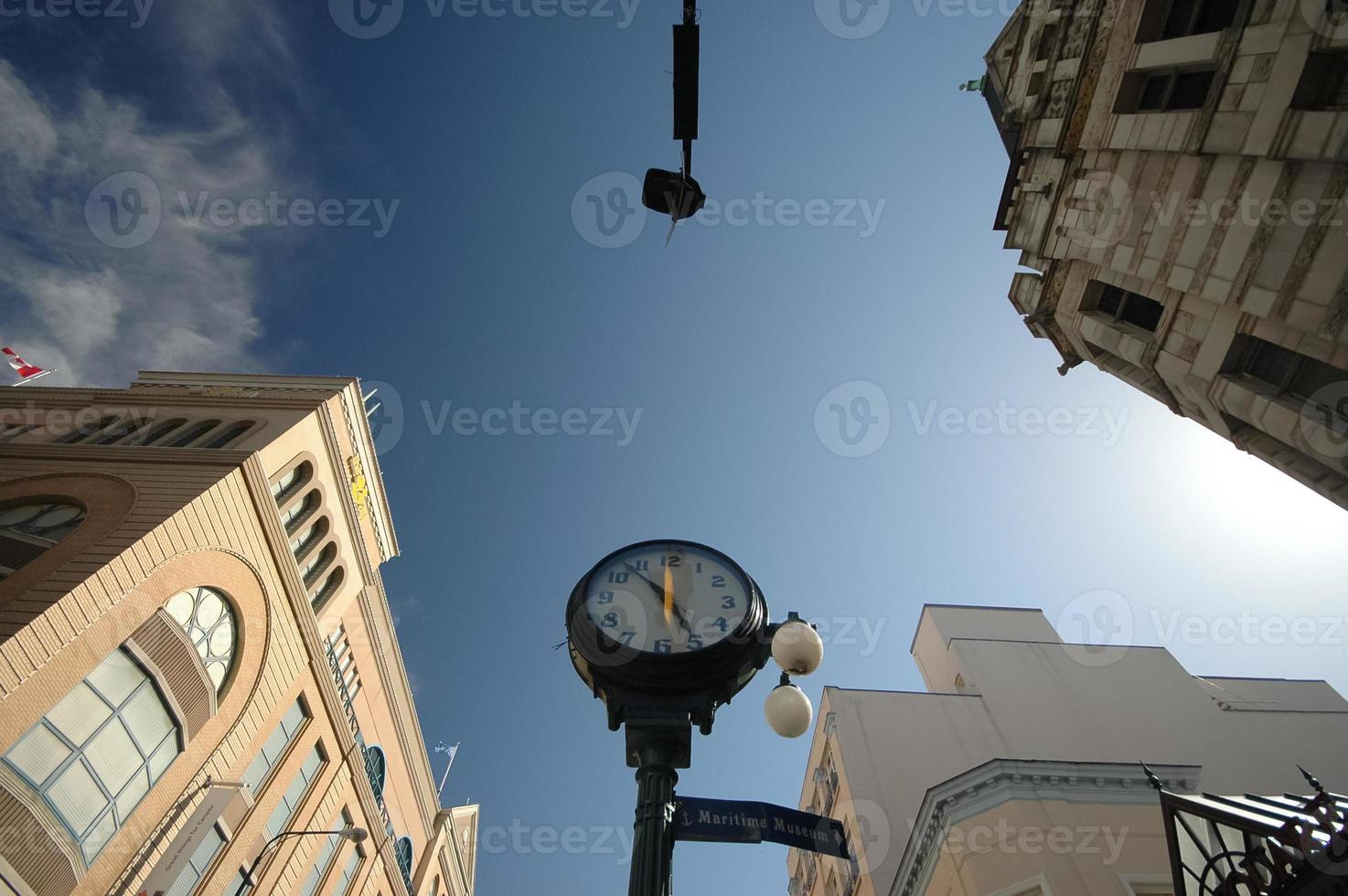 cena de olhar para a perspectiva da cidade velha foto