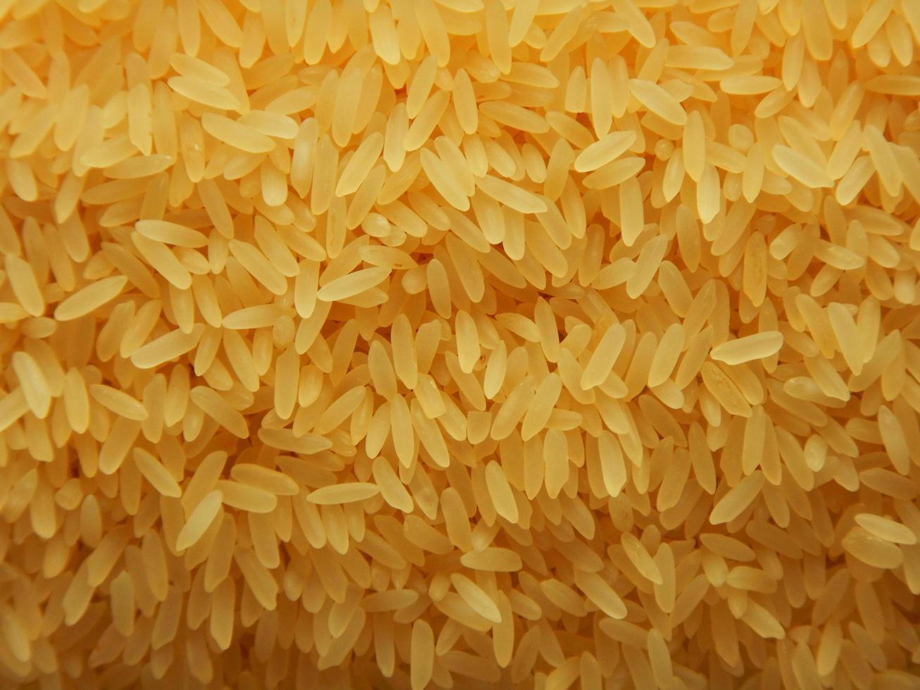 cheio de grãos de arroz amarelo foto