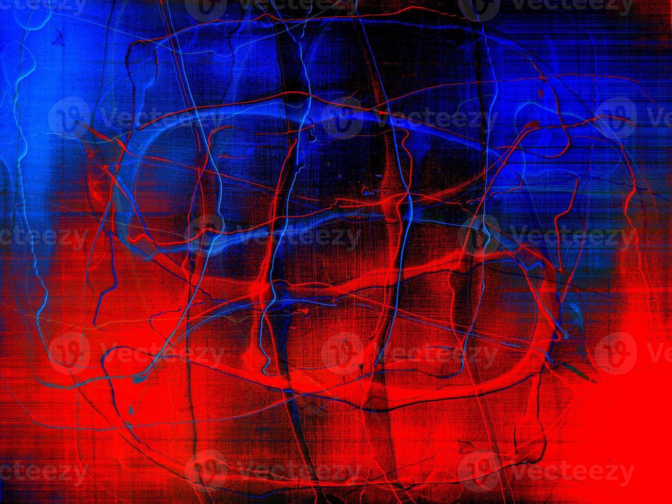 fundo abstrato em vermelho e azul, com ritmo e inserções espetaculares. foto