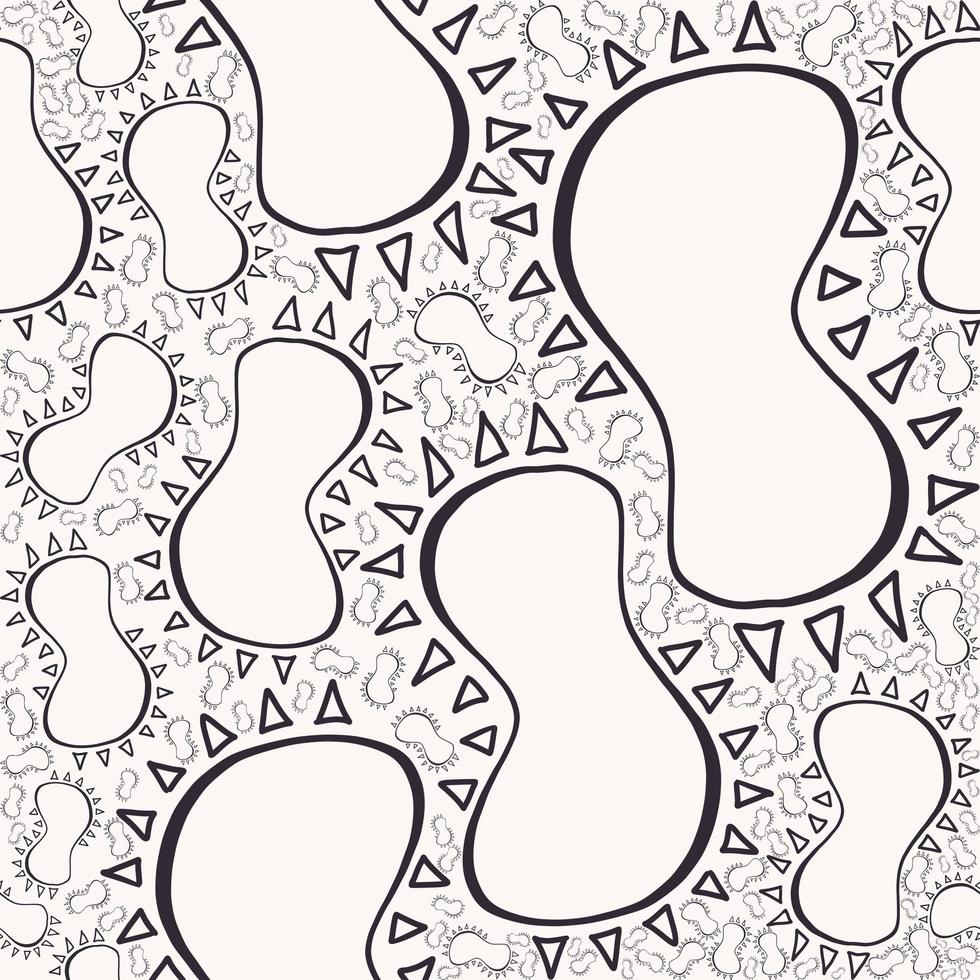 ilustração abstrata doodle rabisco mão desenho paisley forma aleatória sem costura de fundo. foto