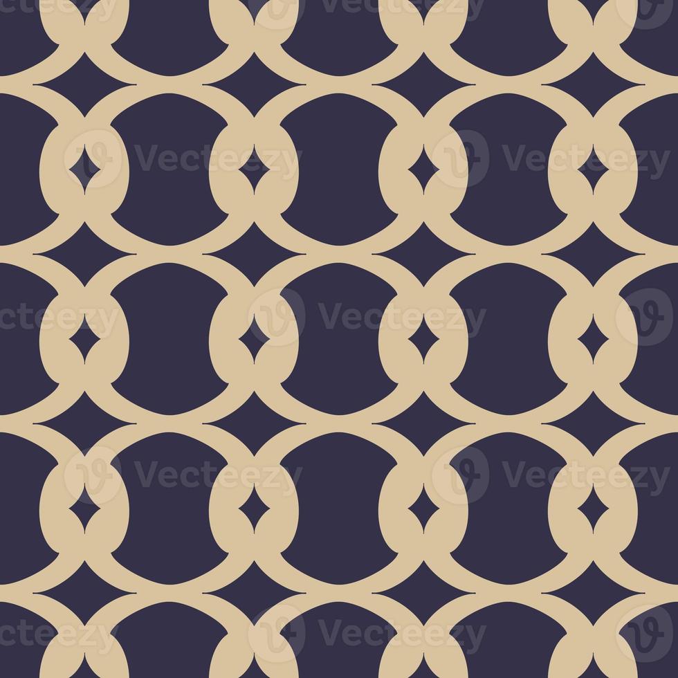padrão sem emenda da forma persa étnica contemporânea retro da cor azul simples sobre fundo dourado. uso para tecido, têxtil, elementos de decoração de interiores, embrulho. foto