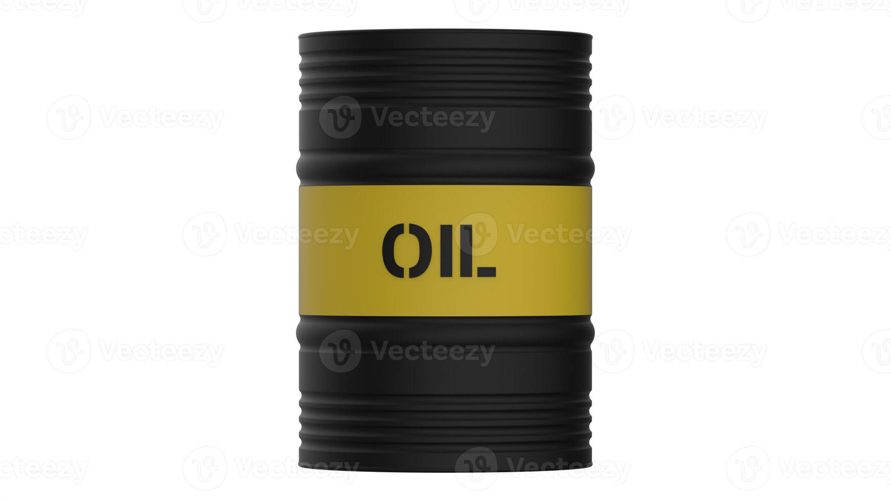 ilustração de fundo branco com renderização 3d de cilindro de gás de óleo combustível foto