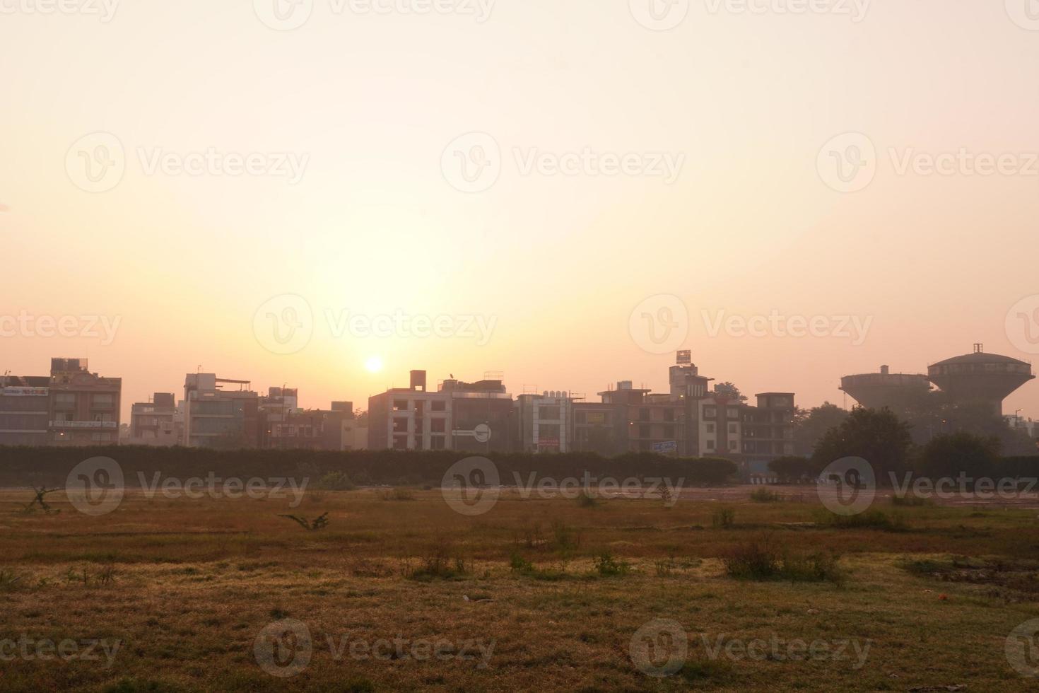 imagem de efeito de sol de manhã foto