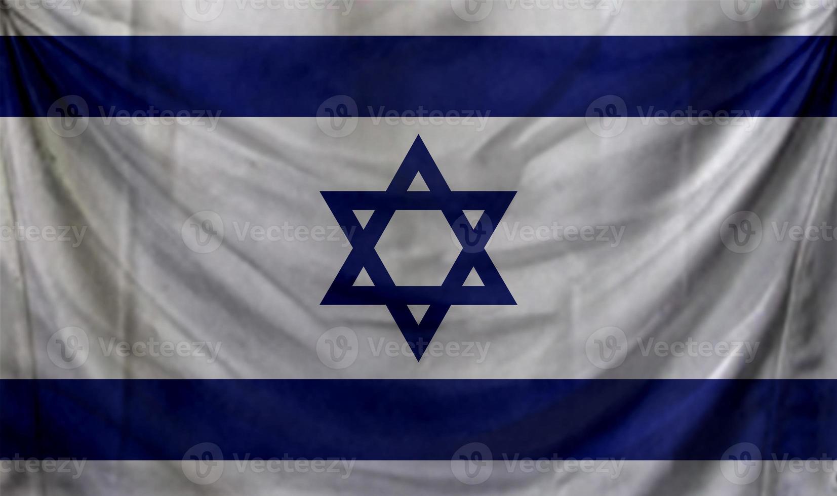 design de onda de bandeira de israel foto