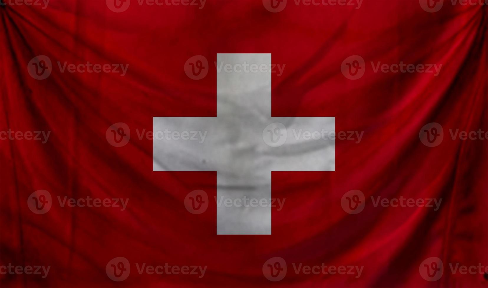 design de onda de bandeira suíça foto