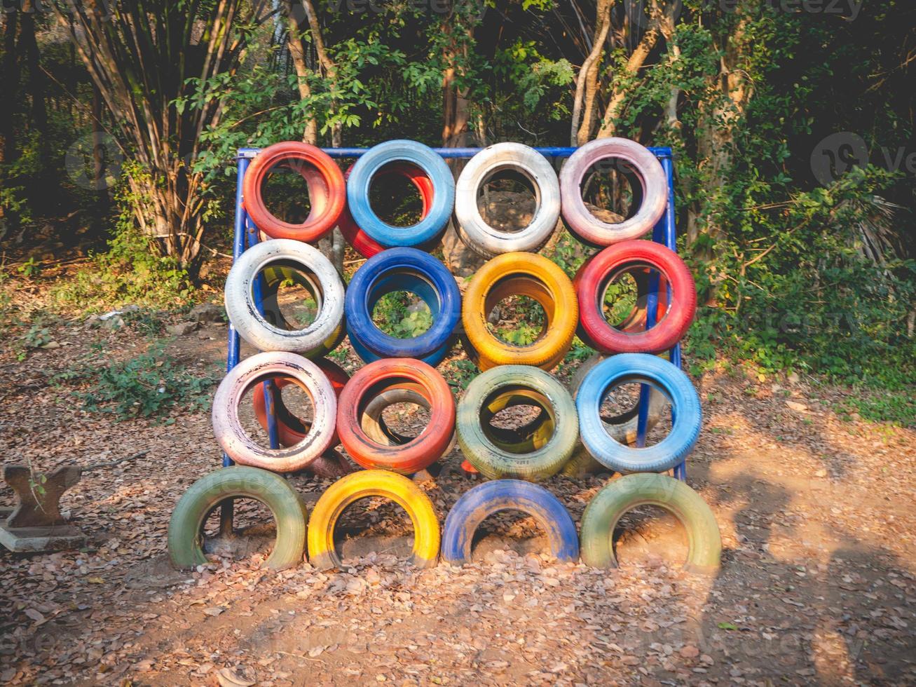 parque infantil e transporte foto