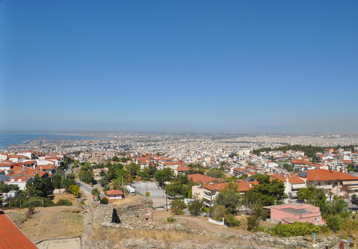 vista aérea de Salónica foto