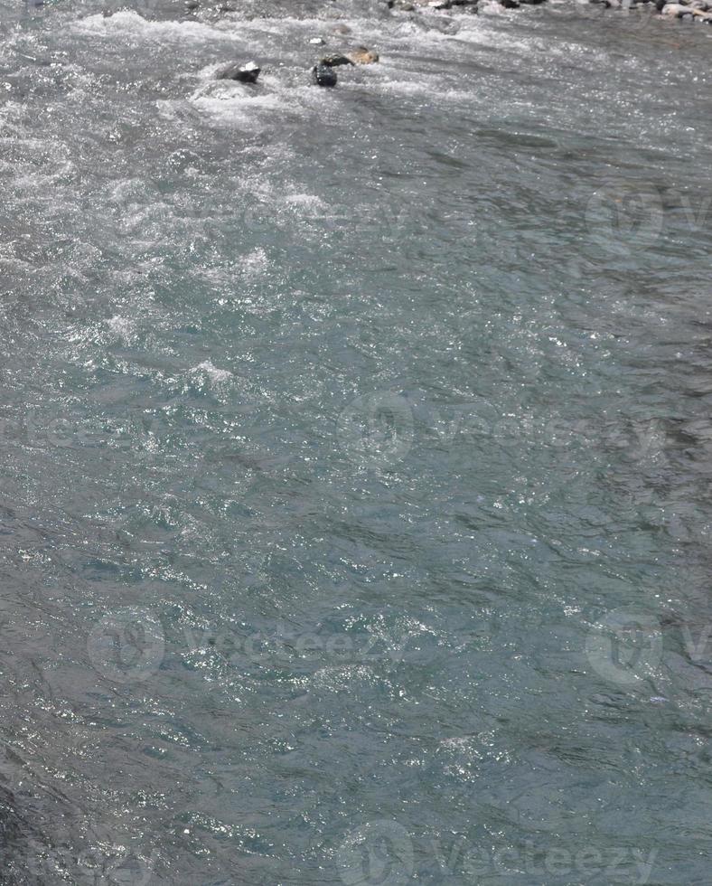 textura de água azul útil como pano de fundo foto