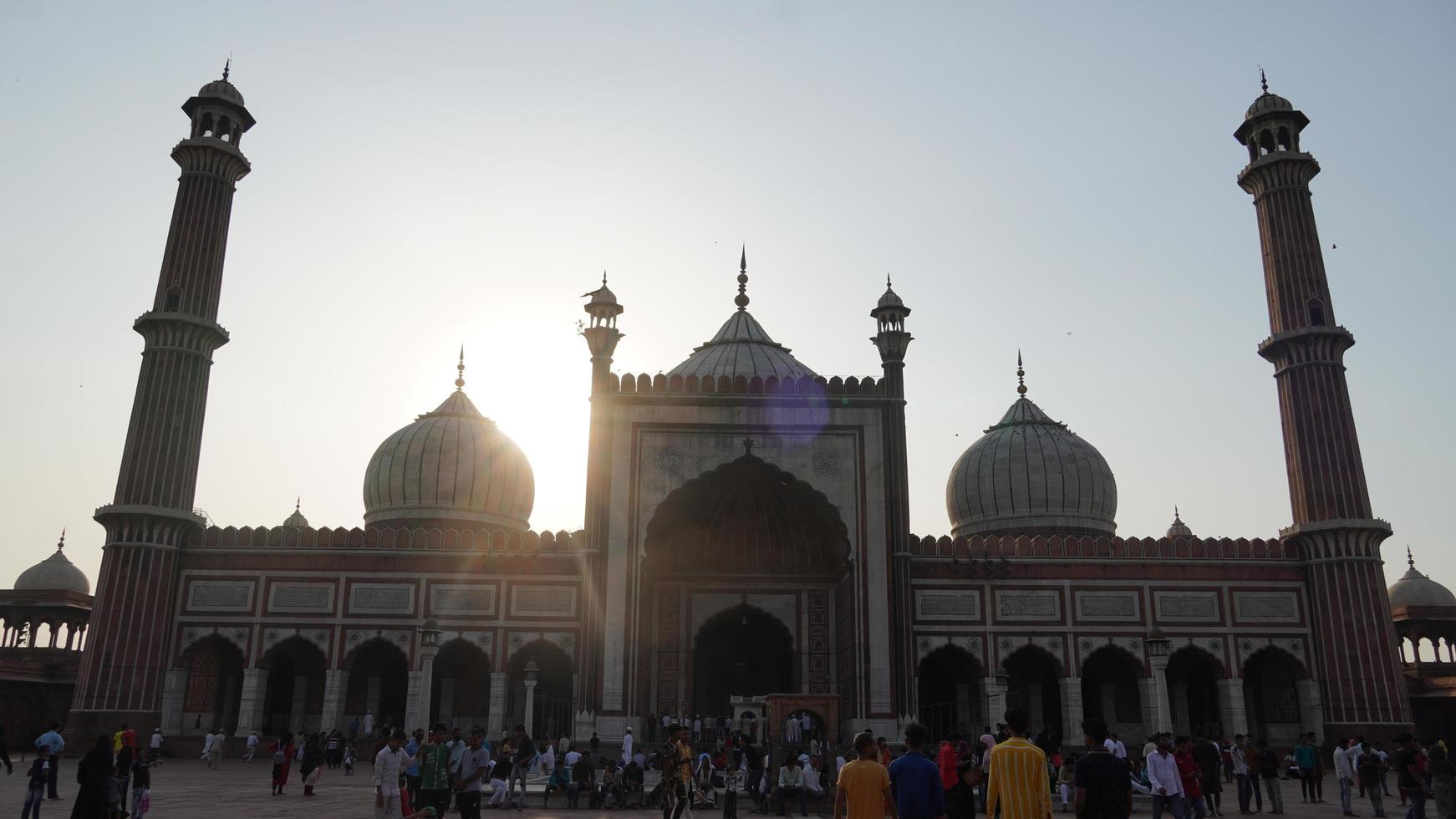 jama masjid, old delhi, índia foto