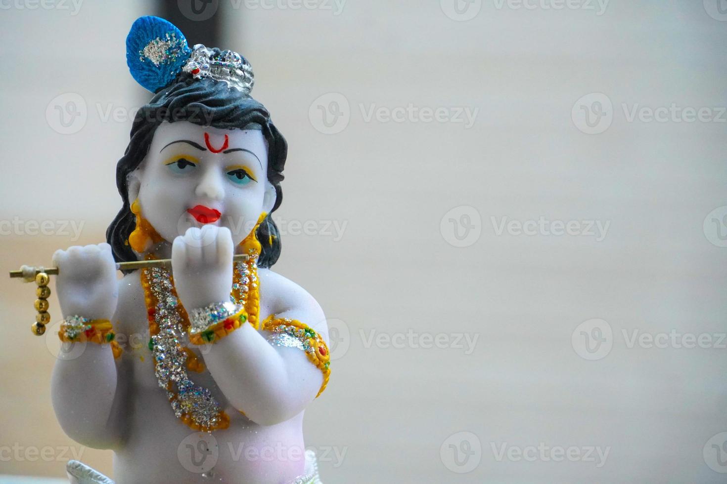imagem da estátua do bebê krishna foto