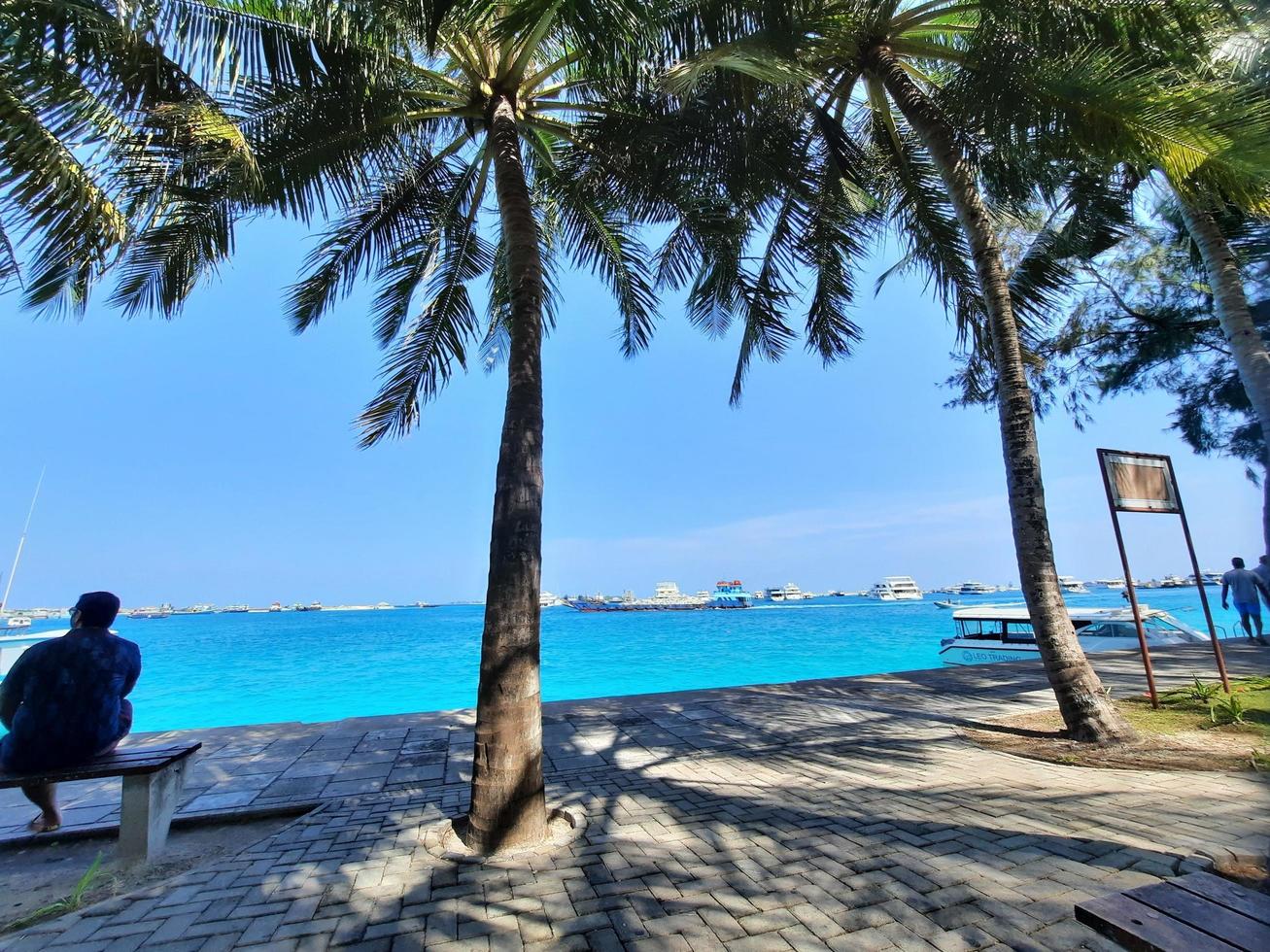 beleza incrível da ilha de hulhumale, maldivas foto