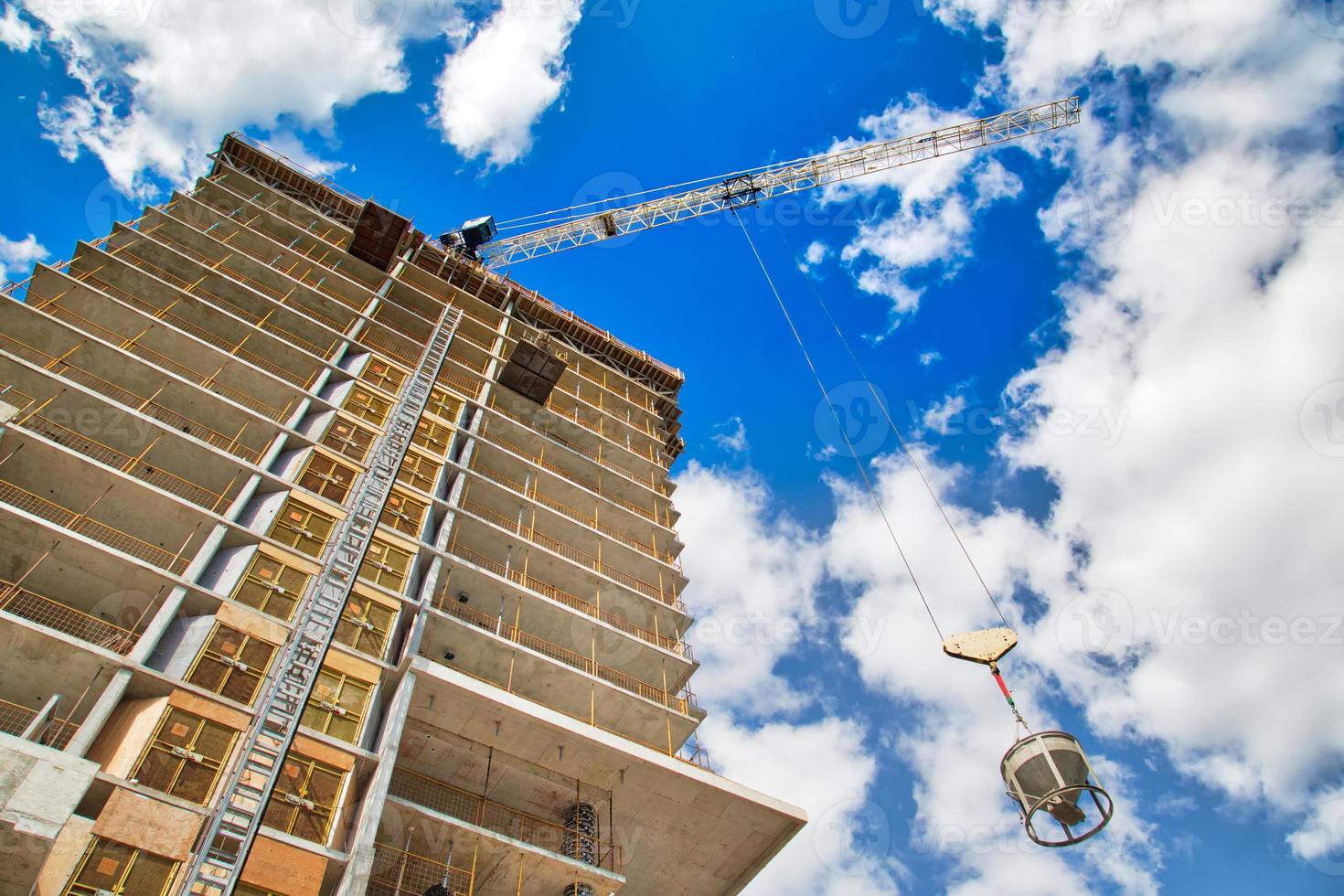 construção no centro da cidade foto