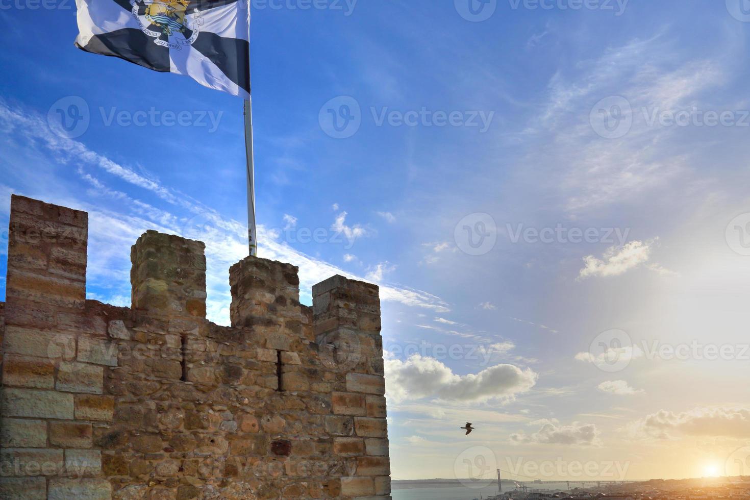 lisboa vista panorâmica do castelo de são jorge mirante de são jorge foto