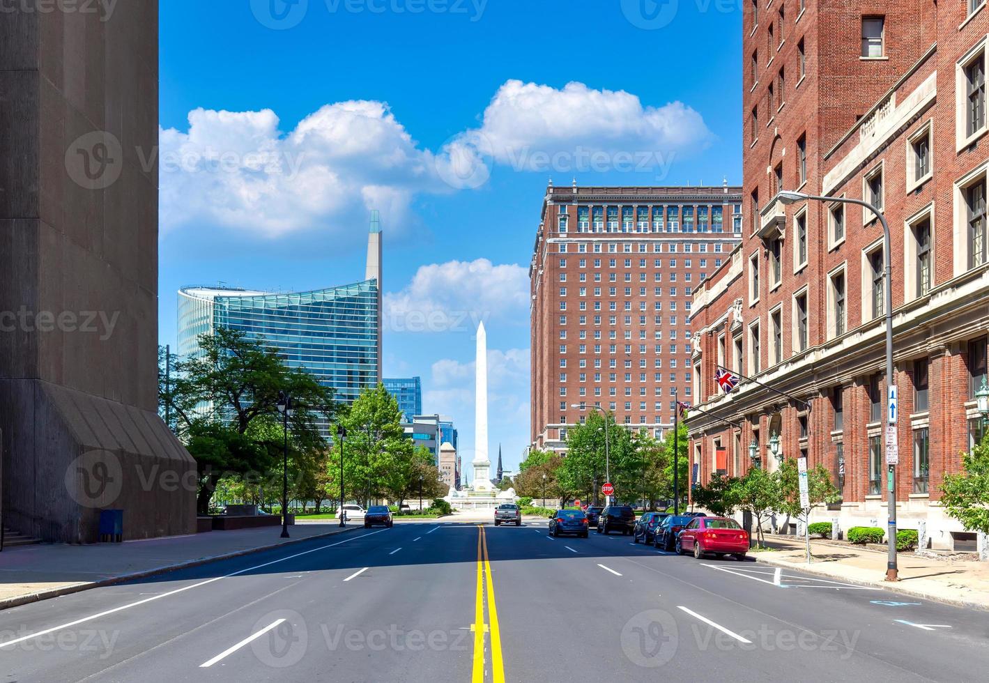 praça da prefeitura de búfalo no centro da cidade foto