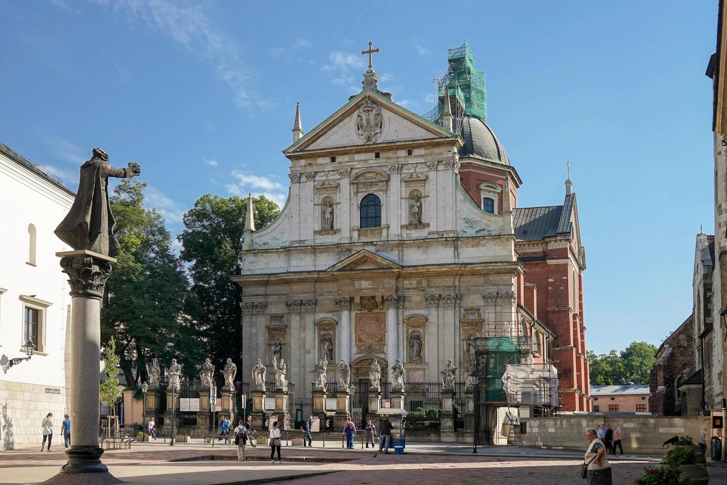 cracóvia, polônia, 2014. igreja paroquial de todos os santos foto