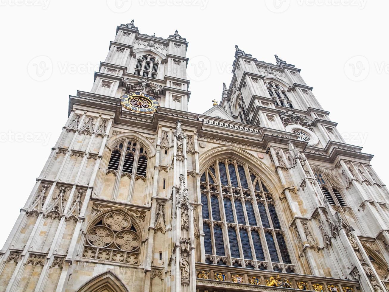 hdr igreja da abadia de westminster em londres foto