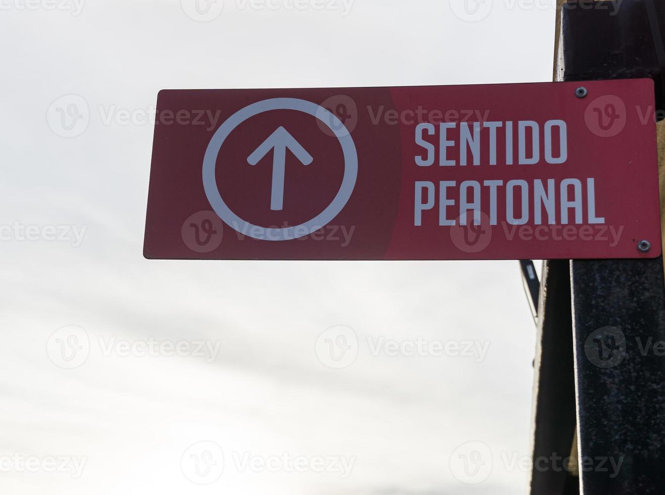 caminho de caminhada em espanhol foto