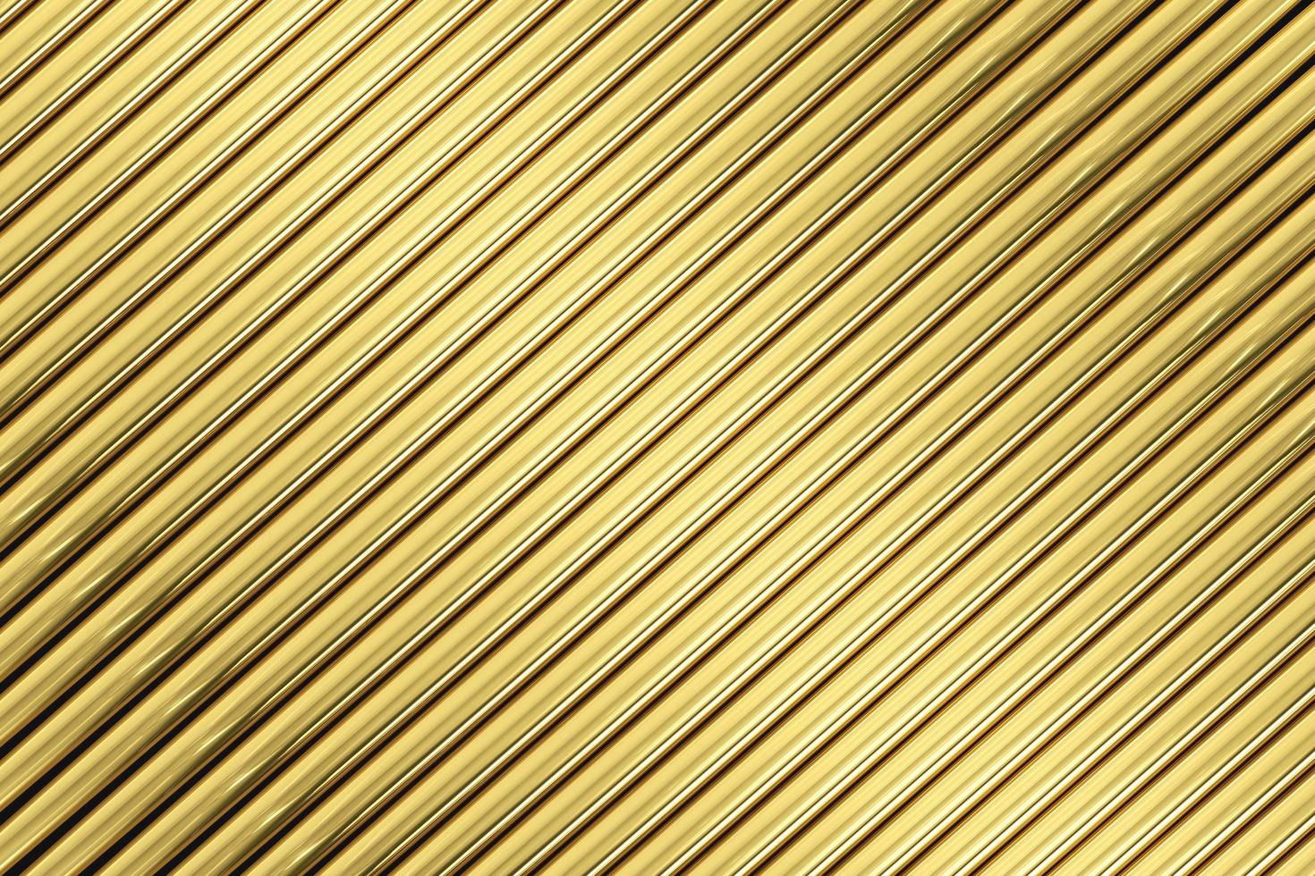 textura do tipo de tubo de aço ouro na diagonal, abstrato. renderização 3D. foto