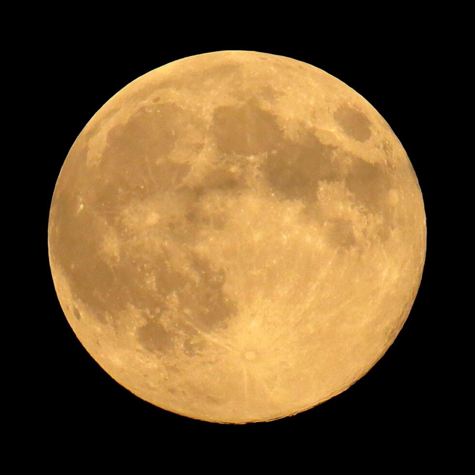 lua cheia, lua linda, lua sorridente, à noite, foto