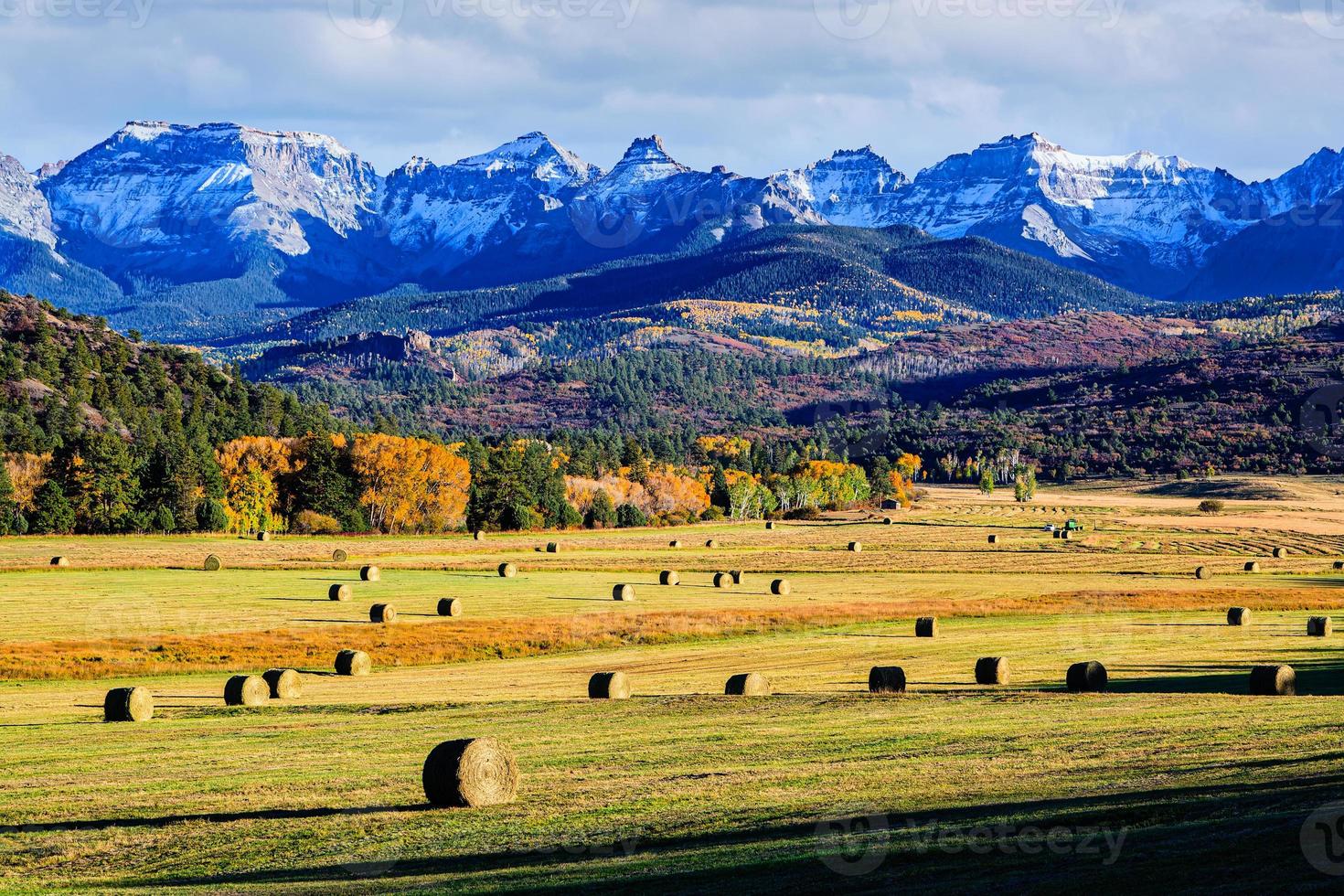 linda cor de outono nas montanhas de san juan do colorado. foto