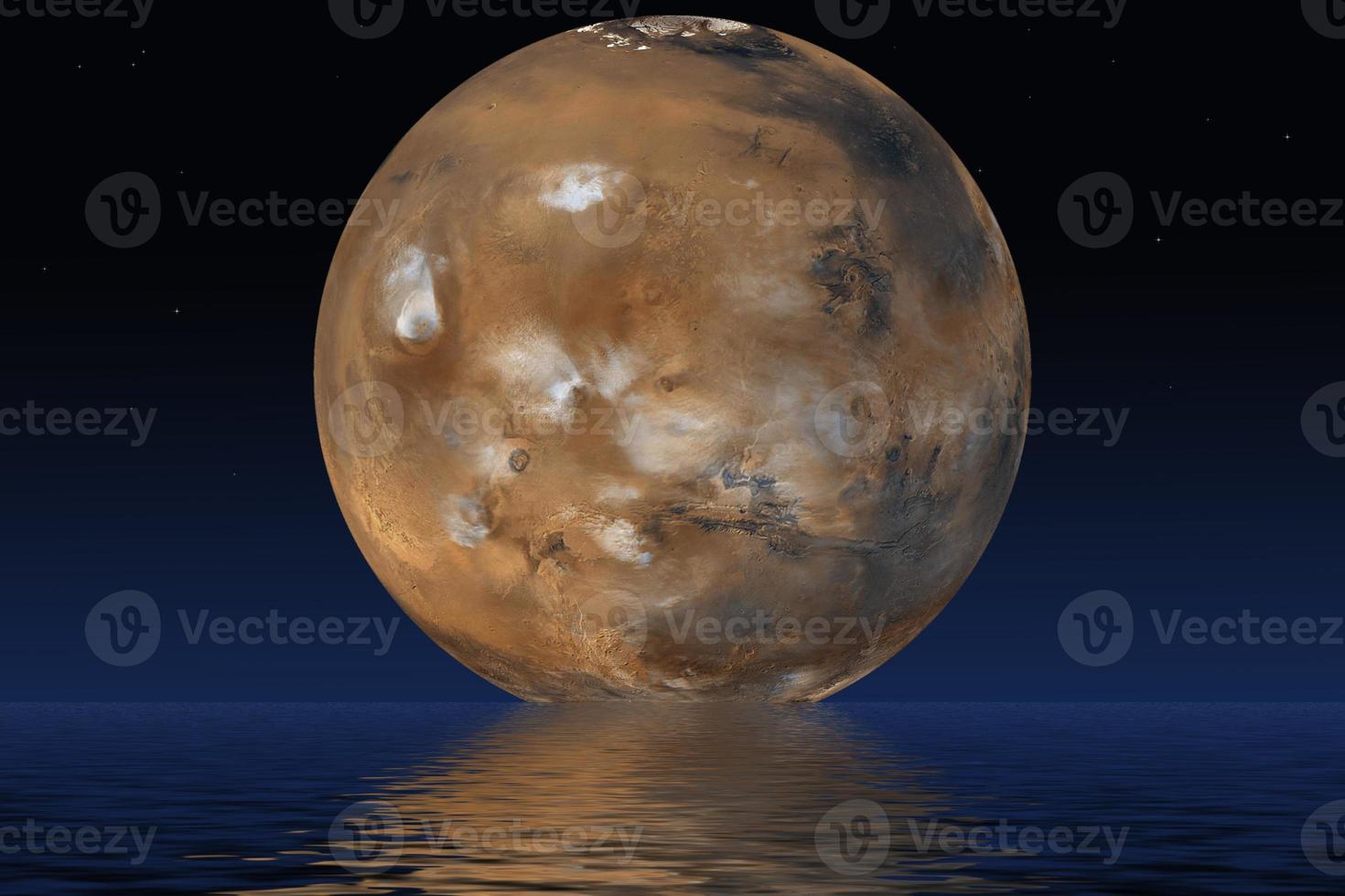 Planeta Marte. elementos do fornecido pela nasa. foto