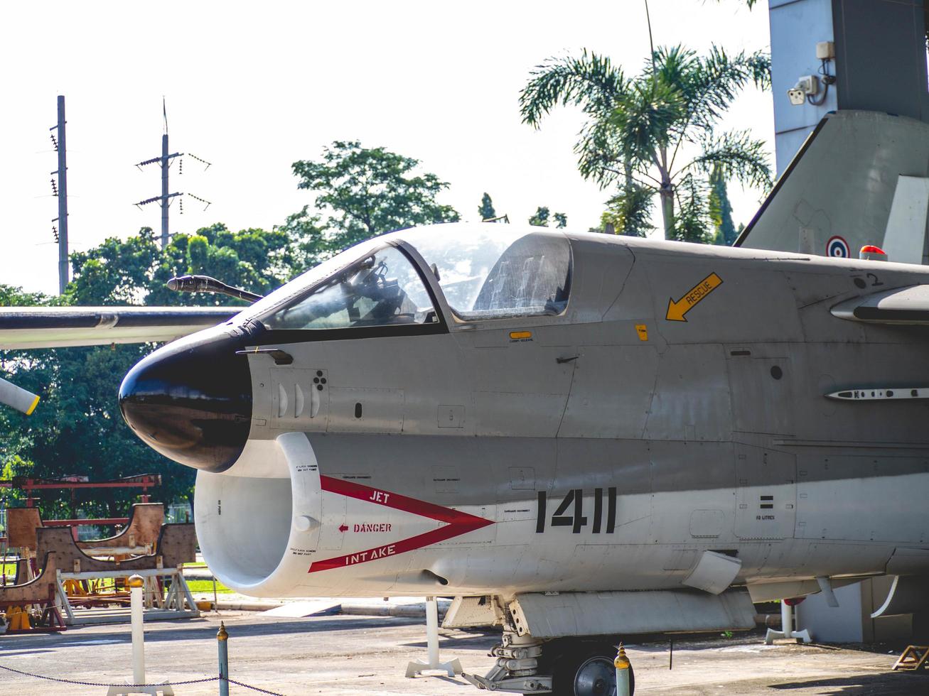 bangkok, tailândia, 2021 - aeronave militar antiga foto