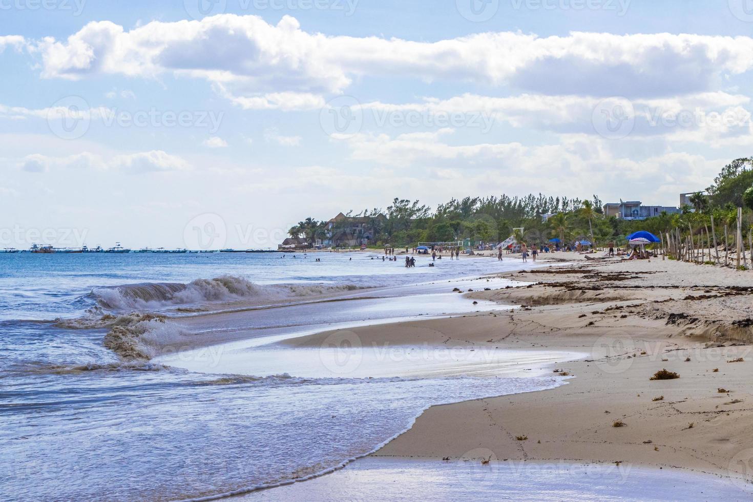 praia tropical mexicana 88 punta esmeralda playa del carmen méxico. foto