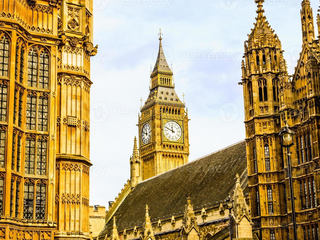 hdr big ben em londres foto