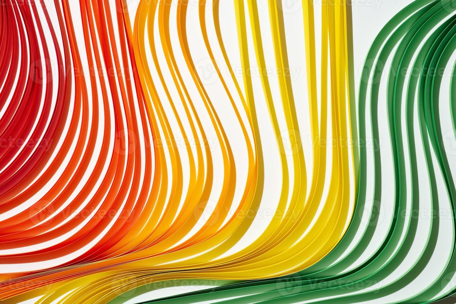 ondas de listra de papel colorido arco-íris foto