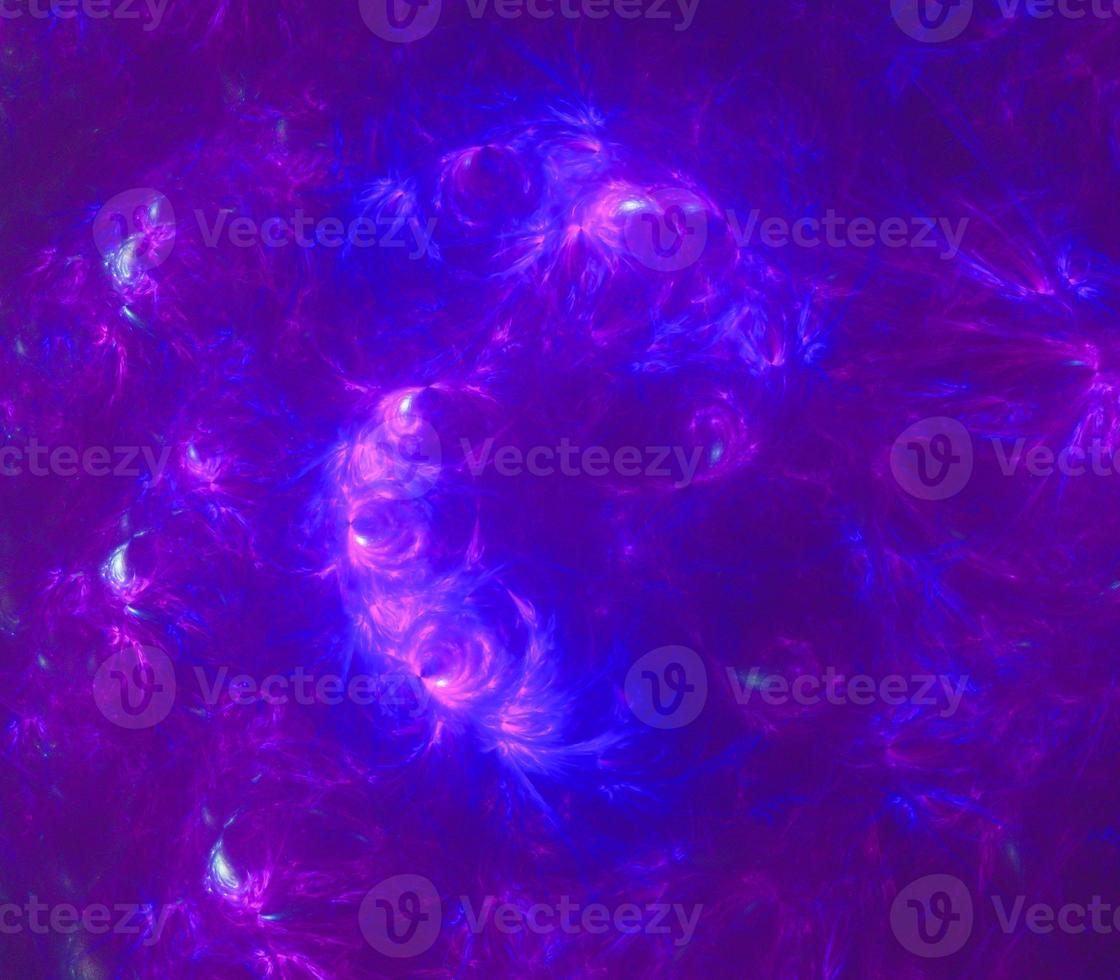fundo abstrato arte fractal, sugestivo de astronomia e nebulosa. fundo de arte de ilustração fractal gerado por computador foto