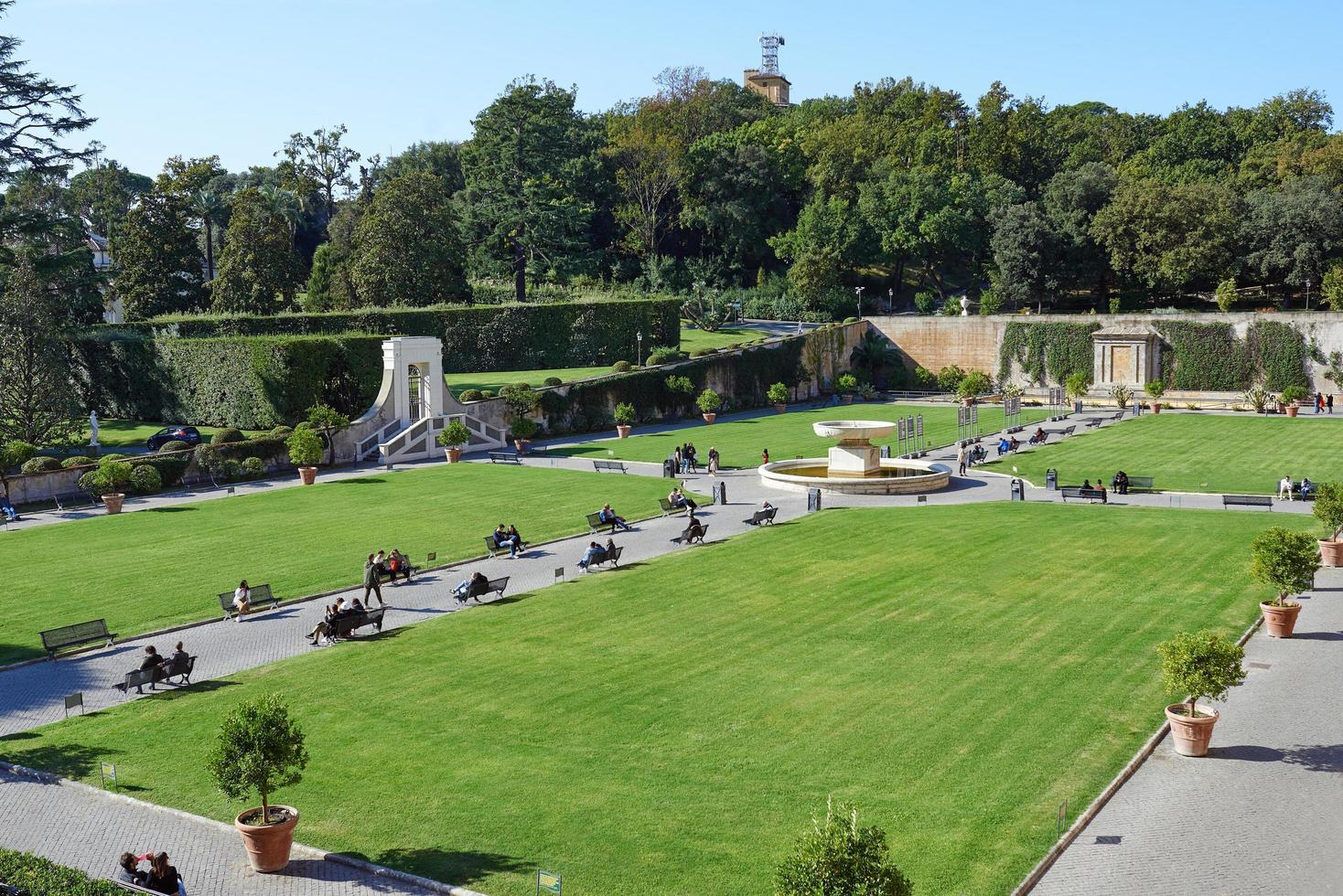 Vaticano, Itália - 16 de outubro de 2021 vista dos jardins do Vaticano foto