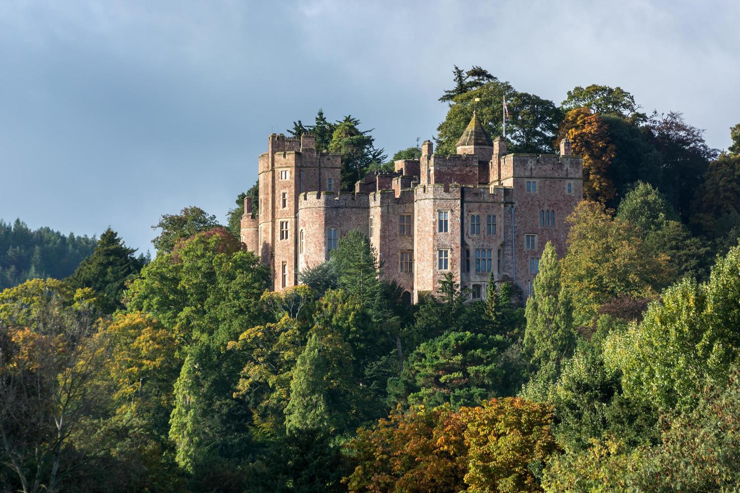 Dunster, Somerset, Reino Unido, 2013. Vista do Castelo Dunster foto