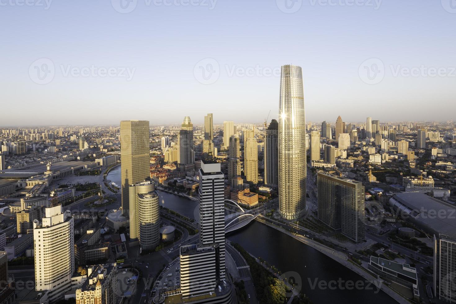 paisagem urbana e horizonte panorâmico foto
