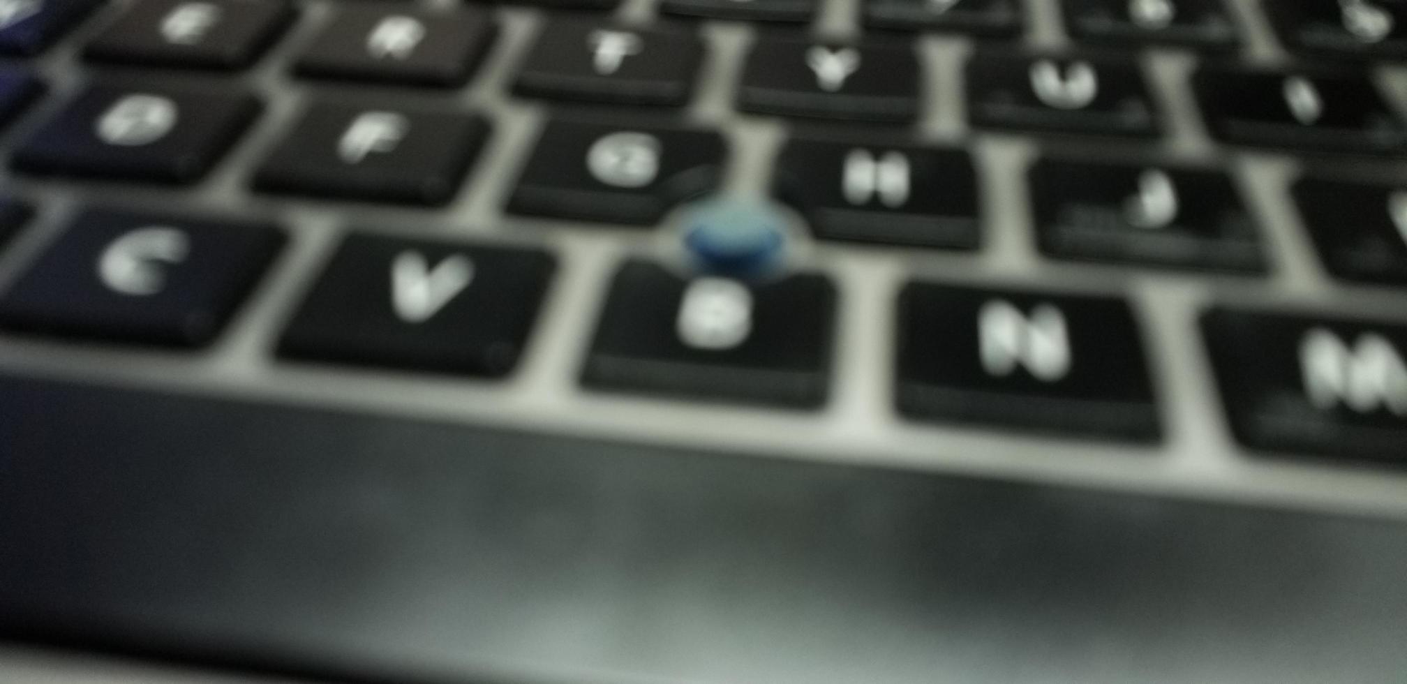 teclado de laptop super close-up photo foto